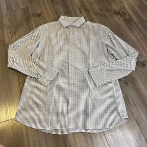Mizzen + Main‎ Mens Plaid Leeward Collection Dress Shirt Men XXL Bin O-29